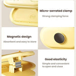 Clip di chiusura per frigorifero con anello per la data, cuscinetti magnetici per alimenti., 5pcs /Pack