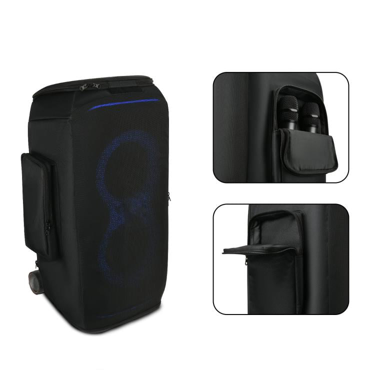 Custodia in rete di nylon per altoparlante JBL Partybox Stage 320, migliorata, con doppie tasche laterali., Upgraded Cover