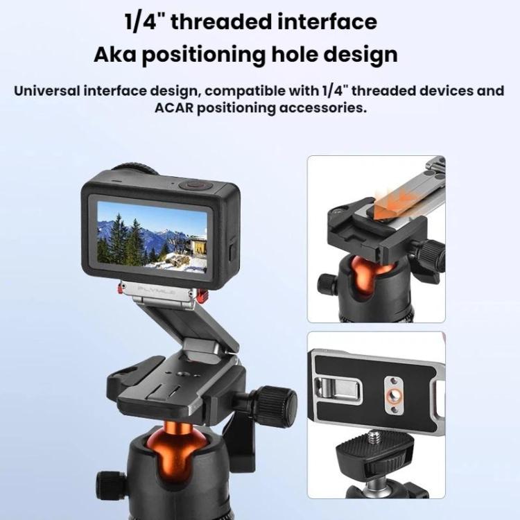 Supporto per treppiede magnetico a sgancio rapido e moschettone per DJI Osmo Action 6 / Nano Flymile, AC6035