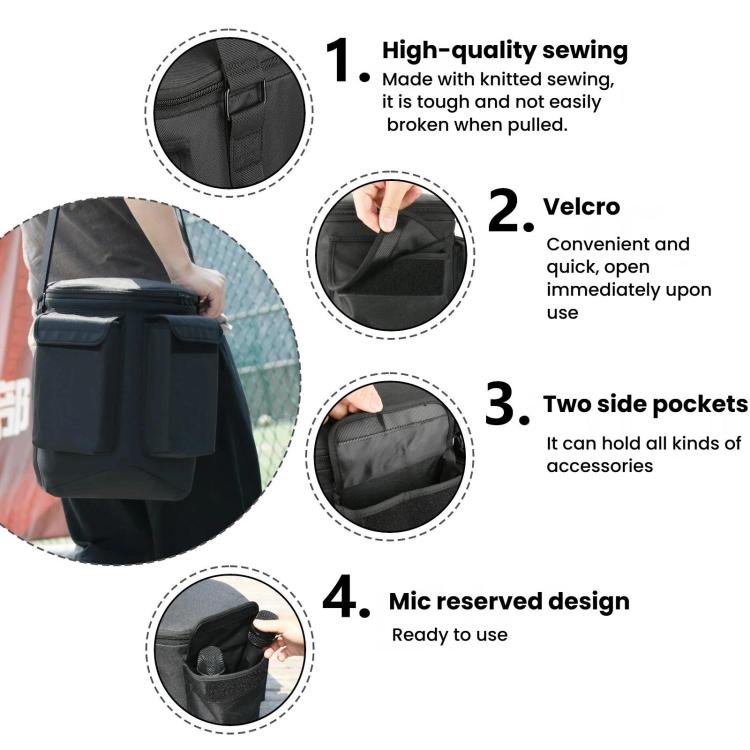 Borsa a tracolla per altoparlanti Bose S1 Pro e S1 Pro+ con doppia tasca., Crossbody Bag