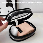 2 pezzi Cavo dati Caricabatterie Custodia trasparente Custodia portatile per auricolari, With Keychain