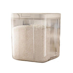 Secchio per riso con coperchio a scatto, ideale per la cucina domestica, a prova di insetti e umidità, contenitore per cereali., 2.9L, 5L, 10L, 15L