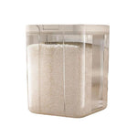 Secchio per riso con coperchio a scatto, ideale per la cucina domestica, a prova di insetti e umidità, contenitore per cereali., 2.9L, 5L, 10L, 15L