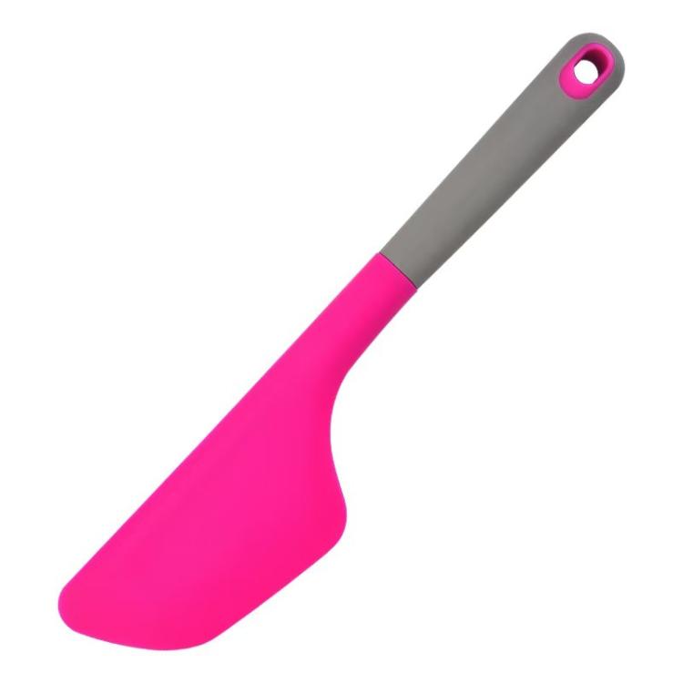 Spatola in silicone spessa e resistente al calore, grande, ideale per spalmare burro, panna e marmellata, con foro a gancio.