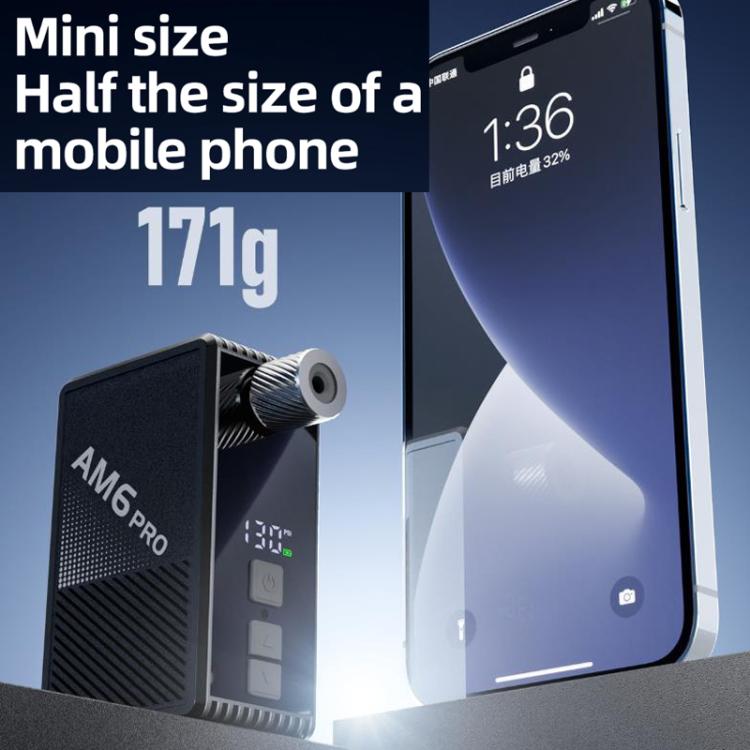 Mini pompa gonfiabile portatile ad alta pressione per bici elettrica senza spazzole con display, AM6pro