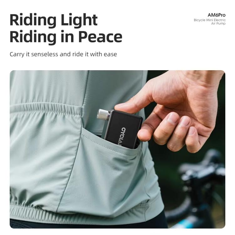 Mini pompa gonfiabile portatile ad alta pressione per bici elettrica senza spazzole con display, AM6pro