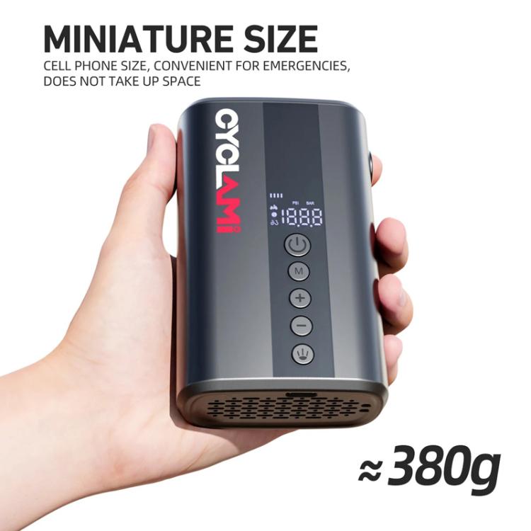 Mini pompa ad aria elettrica portatile per bicicletta con display digitale., Z5L