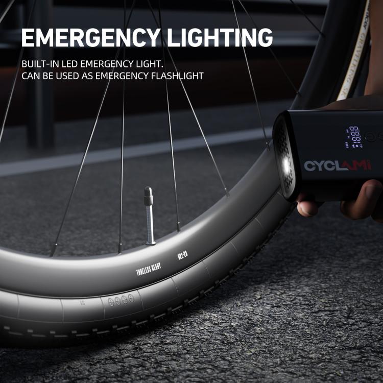 Mini pompa ad aria elettrica portatile per bicicletta con display digitale., Z5L
