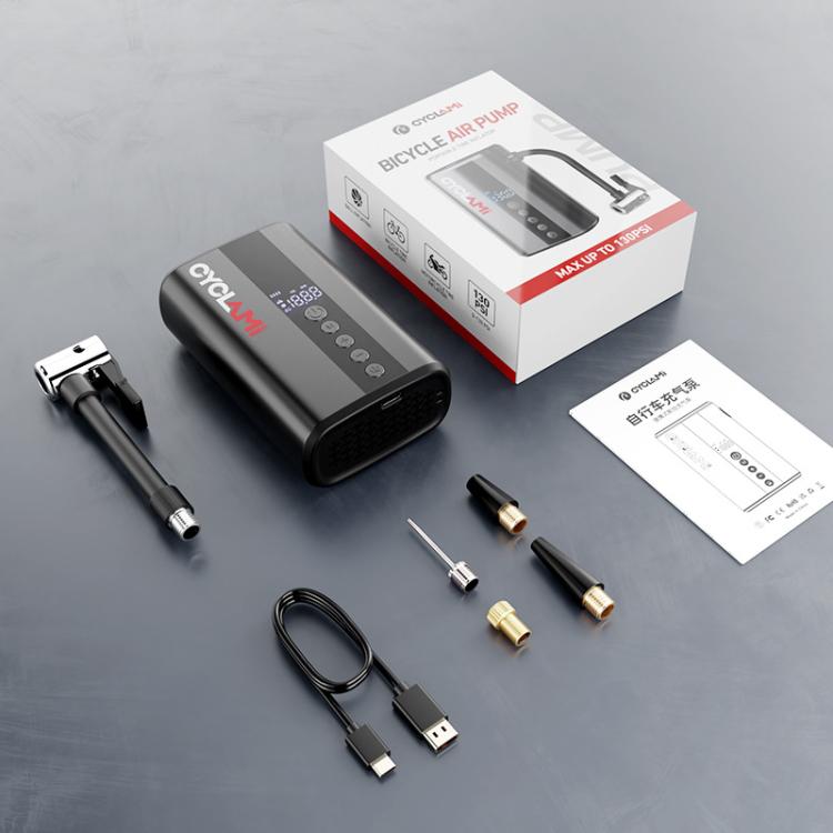 Mini pompa ad aria elettrica portatile per bicicletta con display digitale., Z5L