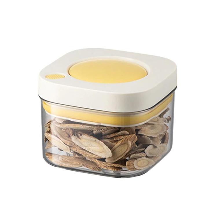 Barattolo sottovuoto per alimenti, contenitore da cucina per chicchi di caffè e cereali, 380ml White Yellow, 1100ml White Yellow, 1800ml White Yellow, 380ml White Blue, 1100ml White Blue, 1800ml White Blue