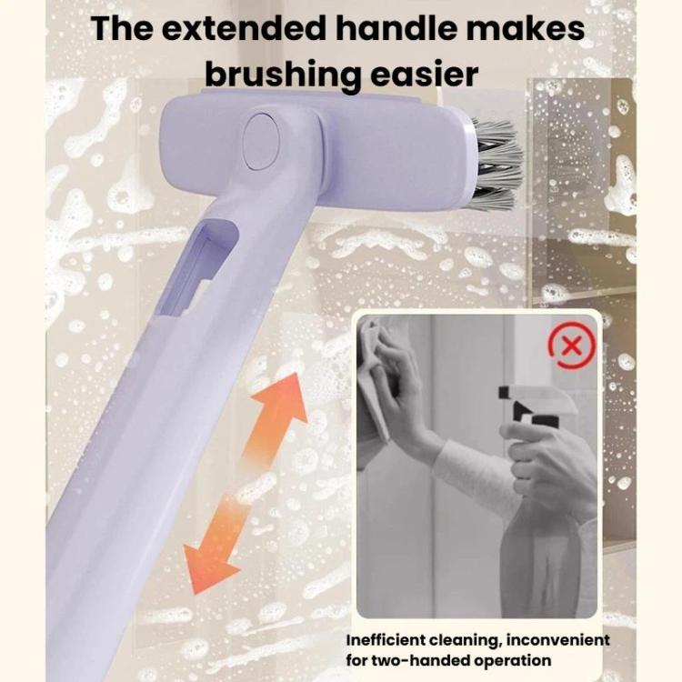Spazzola rigida multifunzione con spray liquido per la pulizia delle piastrelle del bagno