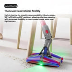 4 testine a rullo coniche per aspirapolvere Dyson V7 V8 V10 V11 V15 con illuminazione laser verde su entrambi i lati., 4-Conical For Dyson V7/V8/V10/V11/V15