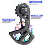 Leva cambio CYCLAMI in fibra di carbonio per bici da strada, deragliatore posteriore in ceramica con puleggia grande, For Shimano 8000 / 8020 / 8050 / 8070 / 8170 / 9100 / 9150 / 9170, For Shimano R7000, For Shimano 5800 / 5700                         ...