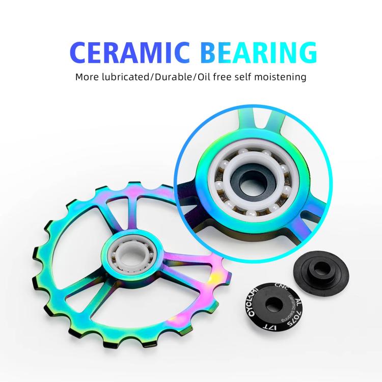 Leva cambio CYCLAMI in fibra di carbonio per bici da strada, deragliatore posteriore in ceramica con puleggia grande, For Shimano 8000 / 8020 / 8050 / 8070 / 8170 / 9100 / 9150 / 9170, For Shimano R7000, For Shimano 5800 / 5700                         ...