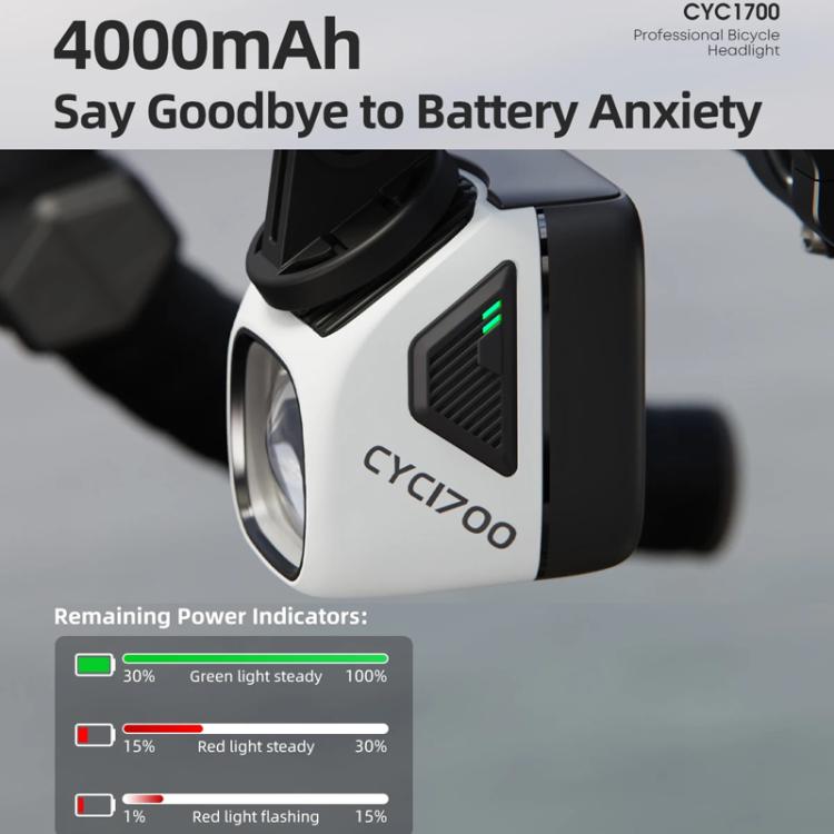 Faro anteriore per bicicletta con telecomando, torcia ad alta potenza per la guida notturna, CYC1700