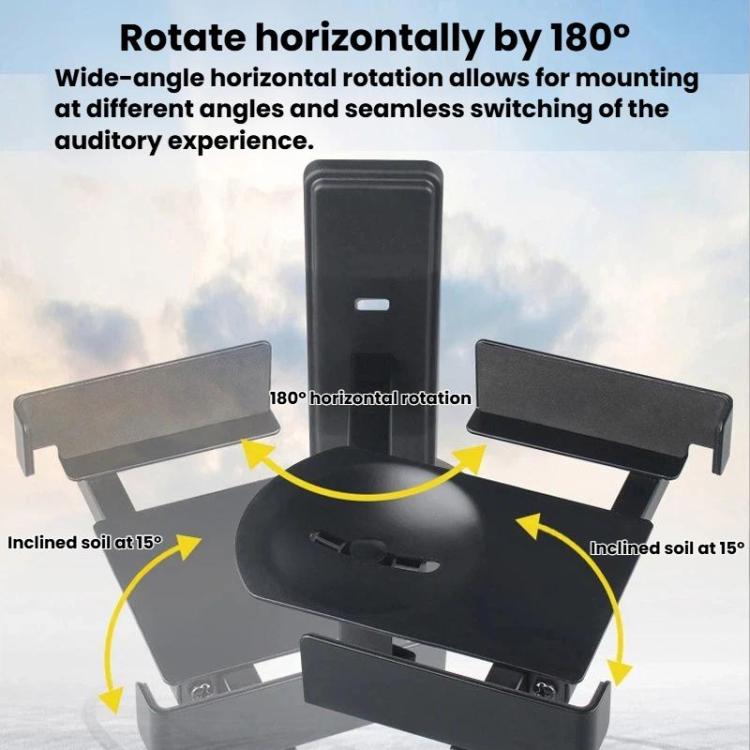 Supporto per altoparlanti da parete ad angolazione regolabile, staffa per monitor audio surround., LKT-383, LKT-383S