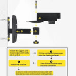 Supporto per altoparlanti da parete ad angolazione regolabile, staffa per monitor audio surround., LKT-383, LKT-383S