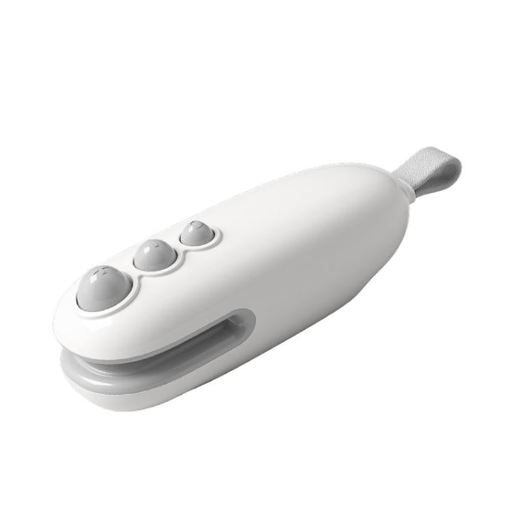 Mini sigillatrice magnetica ricaricabile per alimenti con porta Type-C, doppia modalità per sigillare e aprire sacchetti, White, Blue