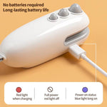 Mini sigillatrice magnetica ricaricabile per alimenti con porta Type-C, doppia modalità per sigillare e aprire sacchetti, White, Blue