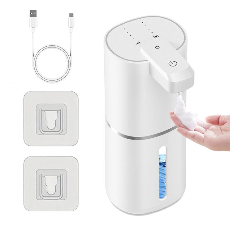 Dispenser di sapone elettrico intelligente con sensore, da parete., White Foam Version, White Dropper Version, Black Foam Version, Black Dropper Version