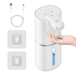 Dispenser di sapone elettrico intelligente con sensore, da parete., White Foam Version, White Dropper Version, Black Foam Version, Black Dropper Version