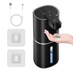 Dispenser di sapone elettrico intelligente con sensore, da parete., White Foam Version, White Dropper Version, Black Foam Version, Black Dropper Version