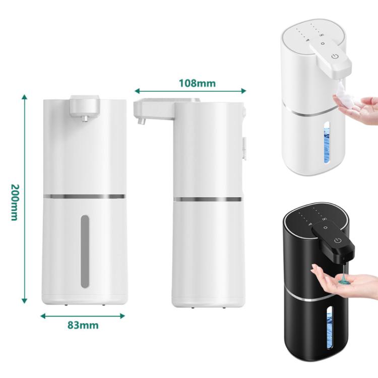 Dispenser di sapone elettrico intelligente con sensore, da parete., White Foam Version, White Dropper Version, Black Foam Version, Black Dropper Version
