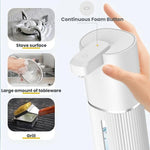 Dispenser di sapone elettrico intelligente con sensore, da parete., White Foam Version, White Dropper Version, Black Foam Version, Black Dropper Version