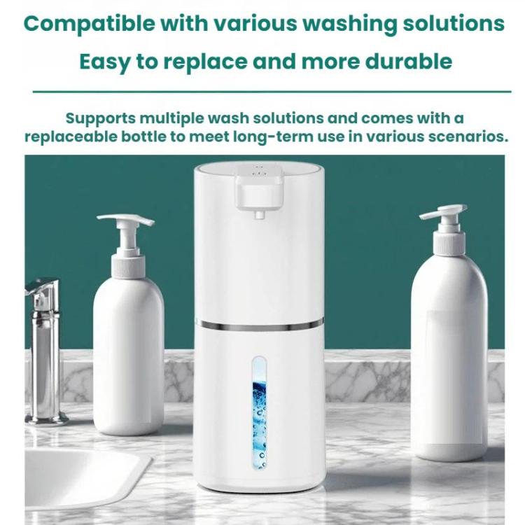 Dispenser di sapone elettrico intelligente con sensore, da parete., White Foam Version, White Dropper Version, Black Foam Version, Black Dropper Version