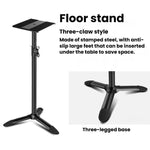 Supporto da pavimento in metallo per altoparlanti, monitor surround e scrivania, ideale per studio e scrivania., LKT-610, LKT-640