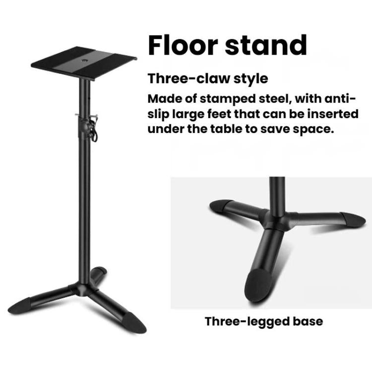 Supporto da pavimento in metallo per altoparlanti, monitor surround e scrivania, ideale per studio e scrivania., LKT-610, LKT-640