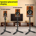Supporto da pavimento in metallo per altoparlanti, monitor surround e scrivania, ideale per studio e scrivania., LKT-610, LKT-640