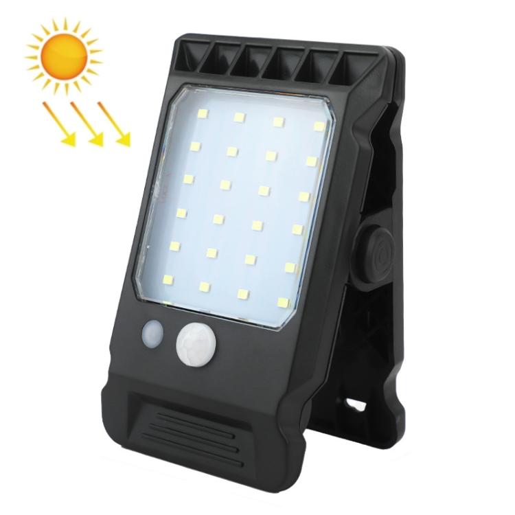 Lampada solare da esterno con clip e sensore di movimento, ideale per il giardino., 6 Cells 24LEDs, 1 Cell 24LEDs, 6 Cells 24COB, 1 Cell 24COB