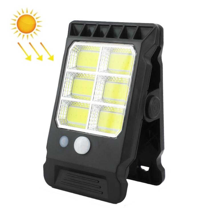 Lampada solare da esterno con clip e sensore di movimento, ideale per il giardino., 6 Cells 24LEDs, 1 Cell 24LEDs, 6 Cells 24COB, 1 Cell 24COB