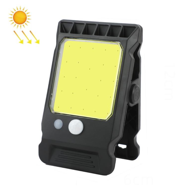 Lampada solare da esterno con clip e sensore di movimento, ideale per il giardino., 6 Cells 24LEDs, 1 Cell 24LEDs, 6 Cells 24COB, 1 Cell 24COB
