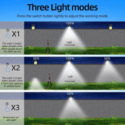 Lampada solare da esterno con sensore di movimento