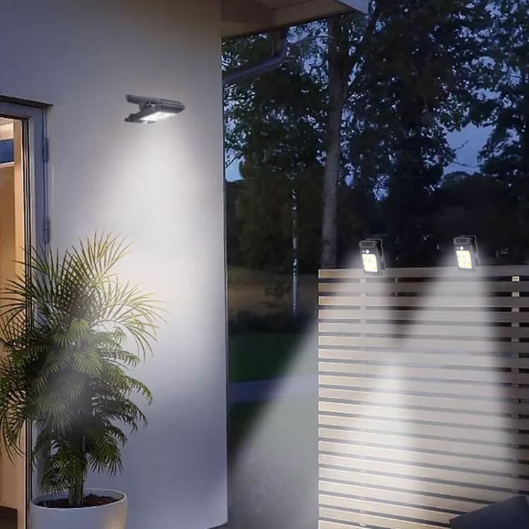 Lampada solare da esterno con clip e sensore di movimento, ideale per il giardino., 6 Cells 24LEDs, 1 Cell 24LEDs, 6 Cells 24COB, 1 Cell 24COB