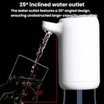 Pompa automatica per bottiglie d'acqua con spia luminosa e dispenser d'acqua ricaricabile tramite USB per casa e ufficio.
