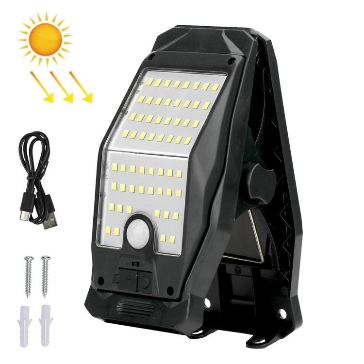 Lampada solare impermeabile a clip da parete per esterni, giardino, recinzione, con sensore di movimento, ideale per vialetti., 8 Cells COB Remote Control, 8 Cells LED Remote Control, 2 Cells LED, 2 Cells COB