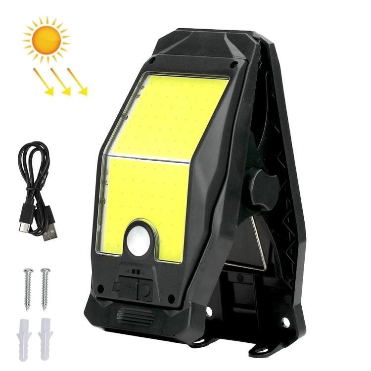 Lampada solare impermeabile a clip da parete per esterni, giardino, recinzione, con sensore di movimento, ideale per vialetti., 8 Cells COB Remote Control, 8 Cells LED Remote Control, 2 Cells LED, 2 Cells COB