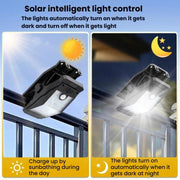 Lampada solare da parete impermeabile con sensore movimento