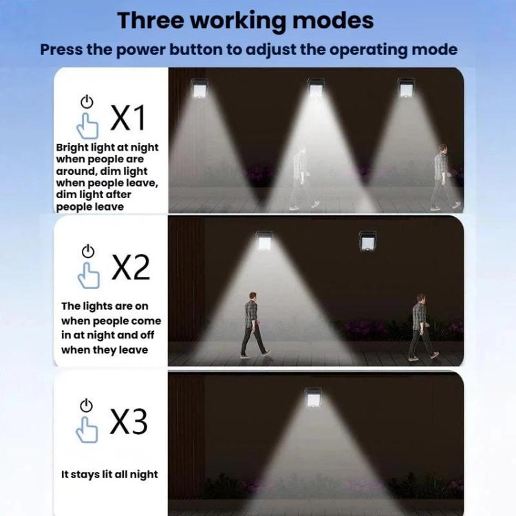Lampada solare impermeabile a clip da parete per esterni, giardino, recinzione, con sensore di movimento, ideale per vialetti., 8 Cells COB Remote Control, 8 Cells LED Remote Control, 2 Cells LED, 2 Cells COB