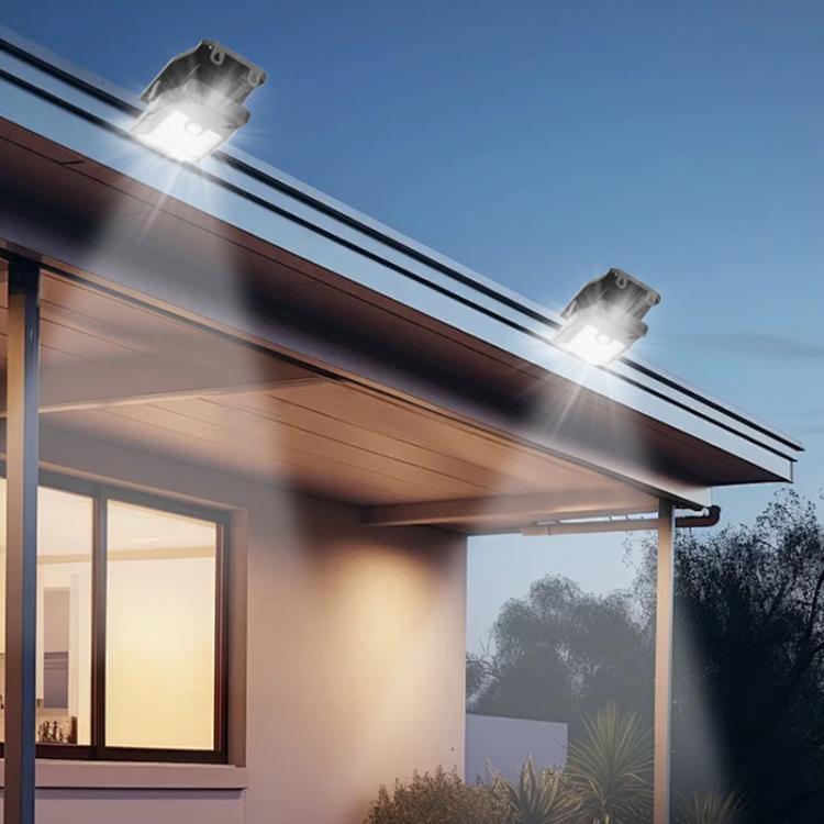 Lampada solare impermeabile a clip da parete per esterni, giardino, recinzione, con sensore di movimento, ideale per vialetti., 8 Cells COB Remote Control, 8 Cells LED Remote Control, 2 Cells LED, 2 Cells COB