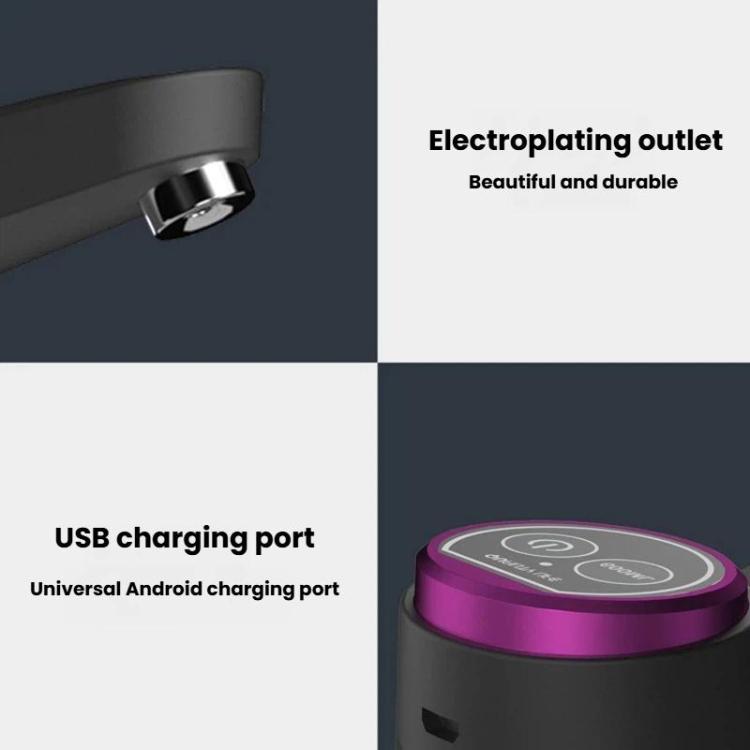 Pompa dell'acqua elettrica domestica per barili con ricarica wireless e rubinetto per riempire l'acqua.