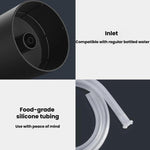Pompa dell'acqua elettrica domestica per barili con ricarica wireless e rubinetto per riempire l'acqua.