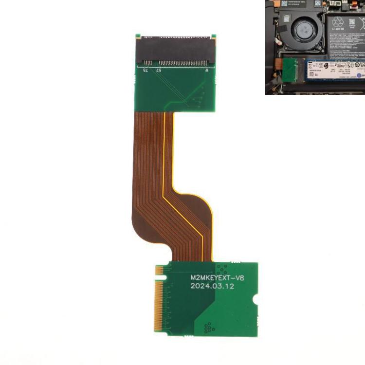 Cavo flessibile a nastro per adattatore SSD OLED Steam Deck per convertire M.2 2230 in 2280 per una maggiore capacità di archiviazione.