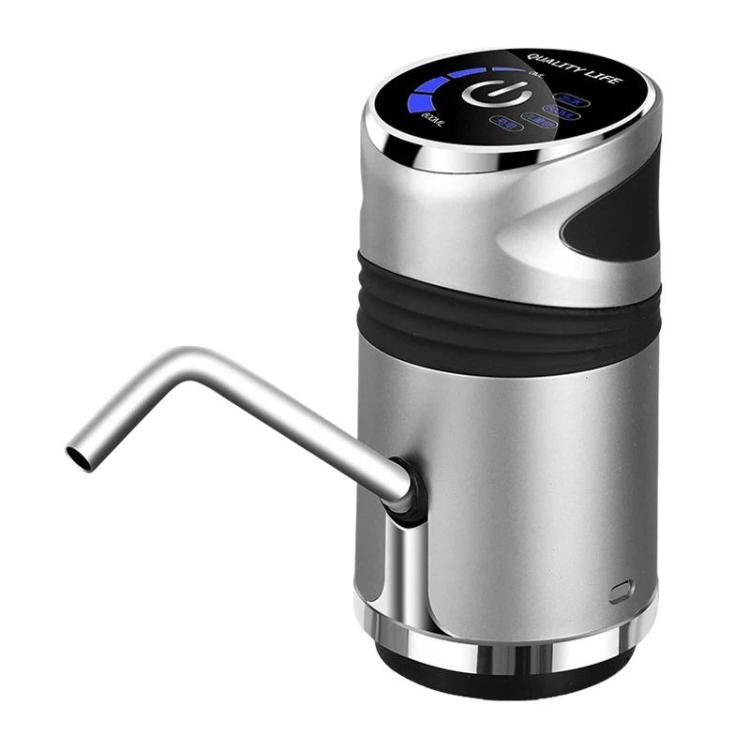 Distributore d'acqua elettrico con comandi touch e blocco di sicurezza per bambini, portatile, ricaricabile, con pompa per bottiglie d'acqua.