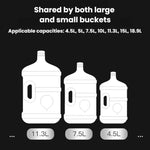 Distributore d'acqua elettrico con comandi touch e blocco di sicurezza per bambini, portatile, ricaricabile, con pompa per bottiglie d'acqua.