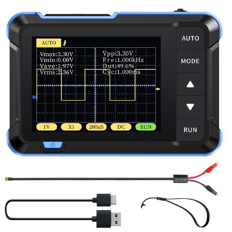 Oscilloscopio digitale portatile FNIRSI di piccole dimensioni per la manutenzione., Standard, Upgrade