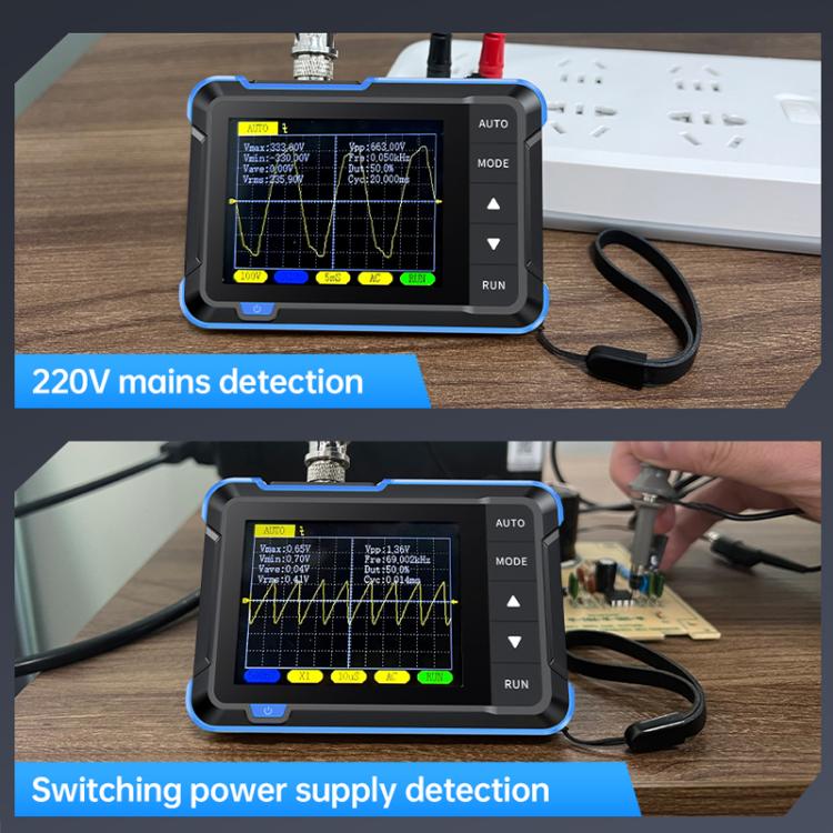 Oscilloscopio digitale portatile FNIRSI di piccole dimensioni per la manutenzione., Standard, Upgrade